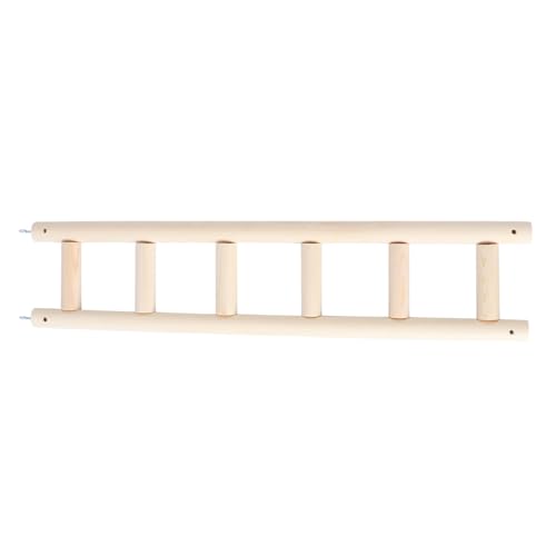 Toyvian 1 Stück Vogelleiterspielzeug Vogel Stehen Barsch Papageientreppe für Papageien Vogelleitern für Papageien Papageienleiter Vogelkletterleiter Vogeltreppe hölzern Khaki von Toyvian