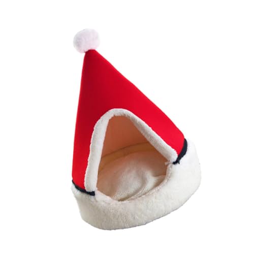 Toyvian 1 Stück Weihnachtsbaumhund Zwinger Katze Kennel Kratzbaum Für Wohnungskatzen Katzenhaus Outdoor Wetterfest Klein Katzen -iglu -Bett Weihnachten Kalt Druckfester Zufällige Farbe von Toyvian