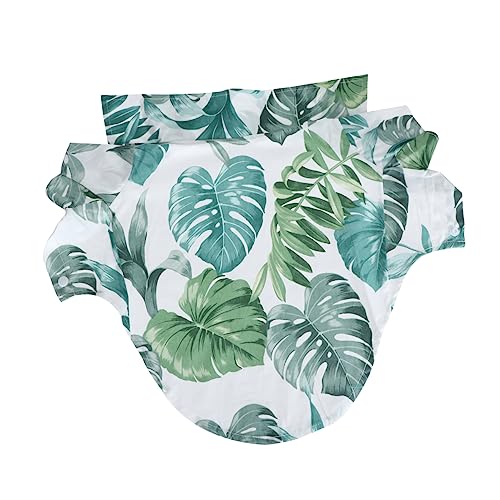 Toyvian 1 Stück atmungsaktives Hundeshirt sommerkleif strandkleidchen Strandbekleidung hundekleider hundebekleidung Haustierkleidung Hemd für Heimtierbedarf Strandhundetuch Baumwolle Green von Toyvian