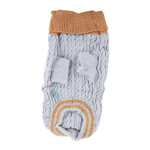 Toyvian 1 Stück hundekleidung Winter Welpenkostüme Welpenmantel groß für Hunde klein Dog Clothes for small Dogs hundemantel Winterpullover für Welpen Warmer Haustierpullover Gestrick Blue von Toyvian