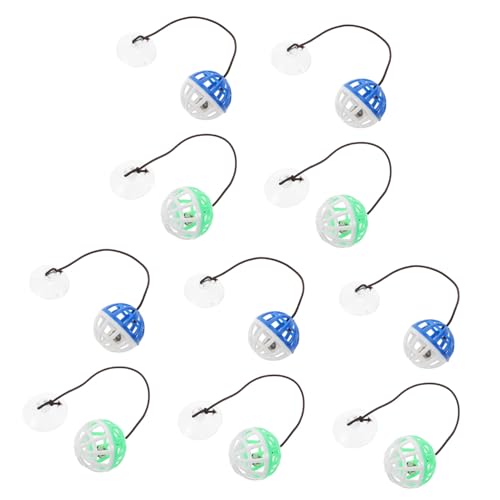 Toyvian 10 Stück Glockenkatze Kätzchen Sprung Rassel kleines zum Necken für Haustiere Ball Katzenspielzeug interaktiv Saugnapfkatze Zufällige Farbe Toyvian 10 Stück Glockenkatze Kätzchen Sprung Rassel kleines zum Necken für Haustiere Ball Katzenspielzeug interaktiv Saugnapfkatze Zufällige Farbe von Toyvian