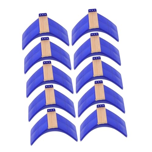 Toyvian 10 Stück Hölzerne Barschregal Haustier vogelkäfig zubehör Taube Stand Hühnerställe und Sitzstangen Sitzstangen-Spielständer Papageienbarsch Barsch für Vogel PP Blue von Toyvian