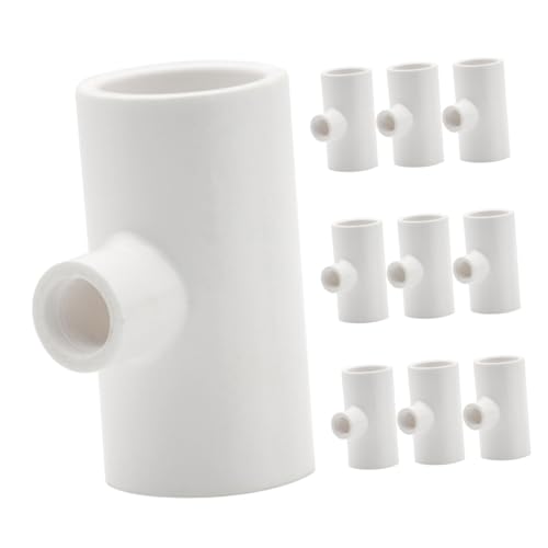 Toyvian 10 Stück Huhn-Trinkbrunnen-T-Shirt Geflügeltränke Geflügelhaltung Zubehör Geflügel Wasserversorgung System Tränke für Nutzgeflügel Trinker Cup-T-Shirt Hühnernippeltränke PVC Weiß von Toyvian