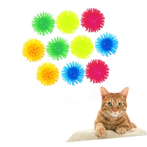 Toyvian 10 Stück Katzenspielzeugball Spielzeugkatze Bälle für Katzen Kätzchen lustig Rolling Catball Katze necken Ball Interaktives Katzenballspielzeug Zufällige Farbe Toyvian 10 Stück Katzenspielzeugball Spielzeugkatze Bälle für Katzen Kätzchen lustig Rolling Catball Katze necken Ball Interaktives Katzenballspielzeug Zufällige Farbe von Toyvian