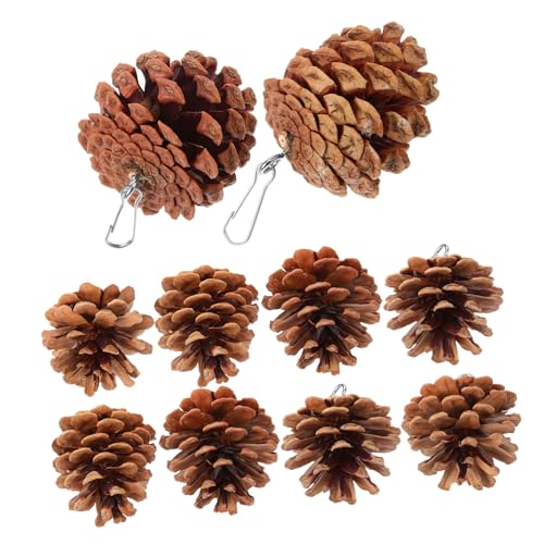 Toyvian 10 Stück Papagei kaubar Vogelspielzeug Tannenzapfen für Vogel Nahrungssuche Kauen Papageien -Futterspielzeug Hängendes Tannenzapfenspielzeug Kiefernzapfen Toyvian 10 Stück Papagei kaubar Vogelspielzeug Tannenzapfen für Vogel Nahrungssuche Kauen Papageien -Futterspielzeug Hängendes Tannenzapfenspielzeug Kiefernzapfen von Toyvian