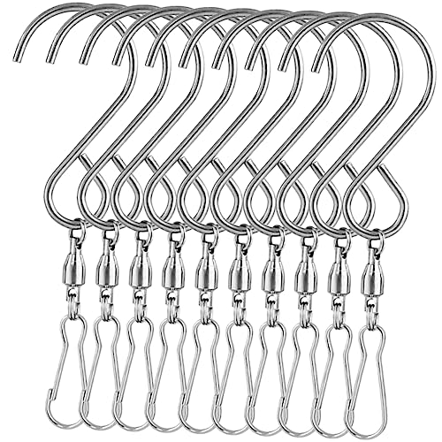 Toyvian 10 Stück Schwenkbarer Haken Hängend Geformt Haken Zum Aufhängen Klein Anlage Schwenkbare Clips Schwenkbare Haken Lagerhaken Aufhängehaken Für Vogelhäuschen Silver Rostfreier Stahl von Toyvian