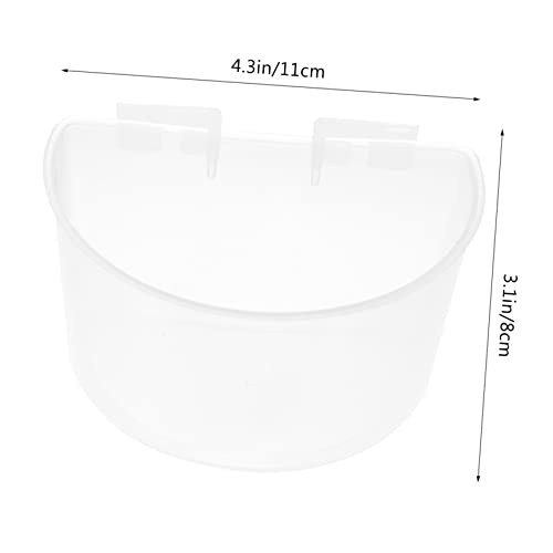 Toyvian 10 Stück Teiliges Kunststoff Futter und Wasserbehälter für Tauben Großer Transparenter Futternapf mit Haken zum Aufhängen Am Vogelkäfig Robust Leicht zu Reinigen und Nachzufüllen von Toyvian
