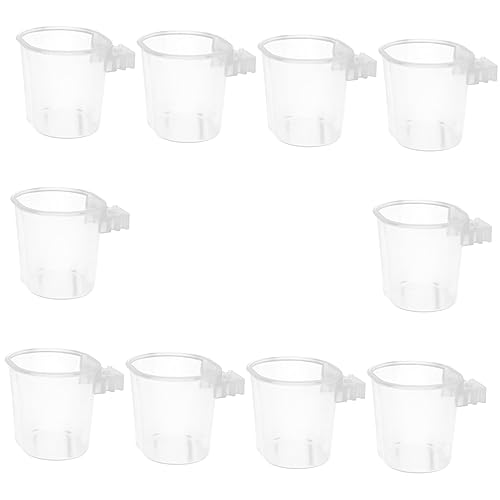 Toyvian 10 Stück Teiliges Vogelkäfig Futter und Wasserbehälter für Papageien Praktische Hängende Futternäpfe aus Robustem für Wellensittiche und Andere Kleine Vögel Toyvian 10 Stück Teiliges Vogelkäfig Futter und Wasserbehälter für Papageien Praktische Hängende Futternäpfe aus Robustem für Wellensittiche und Andere Kleine Vögel von Toyvian