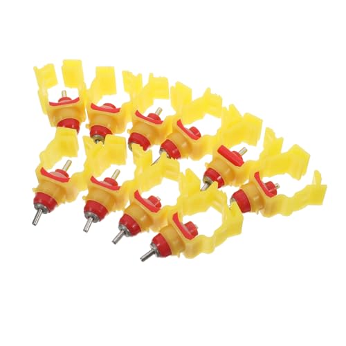 Toyvian 10 Stück Trinkbrunnen Hühnerwasserspender Kükentränke Ententränke Geflügeltränke Entenwasserzufuhr Kükentränke Vogelwassertränke Edelstahl Gelb Toyvian 10 Stück Trinkbrunnen Hühnerwasserspender Kükentränke Ententränke Geflügeltränke Entenwasserzufuhr Kükentränke Vogelwassertränke Edelstahl Gelb von Toyvian