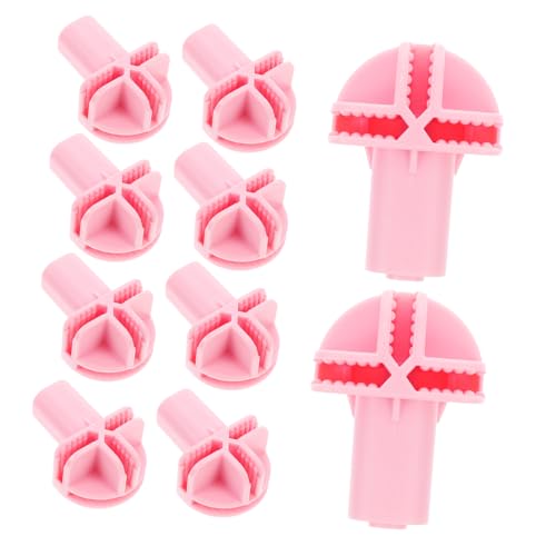 Toyvian 10stücke Käfig-lenkrollenadapter Kleiner Kunststoff-rollverbinder Vogelkäfig-katzenkäfig-radzubehör Drehbare Lenkrollenersatzräder Einfache Installation Für Bewegliche von Toyvian