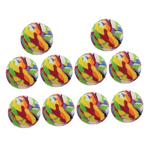 Toyvian 10 Stücke Farbige Weiche Schaum Bälle Haustier Katze Eva Camouflage Toyvian 10 Stücke Farbige Weiche Schaum Bälle Haustier Katze Eva Camouflage von Toyvian