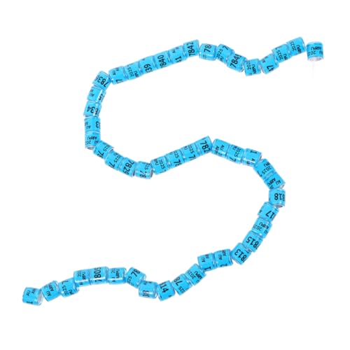 Toyvian 100 Stück Taube Fußkettchen Ring zur Identifizierung von Tauben Fußband für Taube Geflügelidentifikationsbänder Ringe Geflügel-Kennzeichnungsbänder Aluminium-Kunststoff Sky-Blue von Toyvian