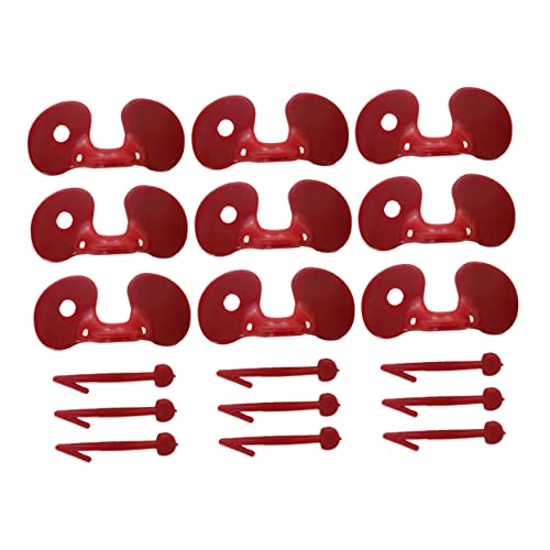 Toyvian 100Stücke Hühnerbrillen Picking Brille für Geflügel Rote Gläser für Hühnerzucht Hochfester Kunststoff Einfache Installation Effektiver Toyvian 100Stücke Hühnerbrillen Picking Brille für Geflügel Rote Gläser für Hühnerzucht Hochfester Kunststoff Einfache Installation Effektiver von Toyvian