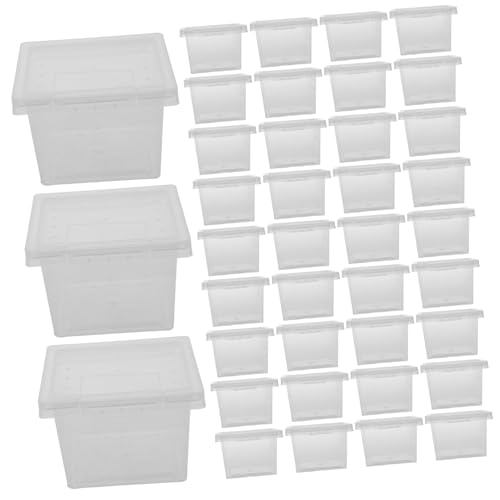 Toyvian 100Stücke Transparente Fütterungsboxen Für Insekten Und Reptilien Langlebige Zuchtboxen Für Spinnen Eidechsen Schlangen Für Sicheres Füttern Und Transportieren von Toyvian