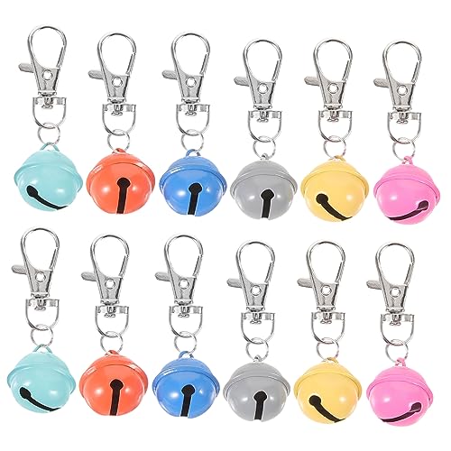 Toyvian 12 Stück Hundehalsband Glocke Winzige Glocke Glockenspiel Groß Schild Hängende Glockendekoration Katzenhalsbänder Mit Glöckchen Klein Glockenanhänger Gold Metall Zufällige Farbe von Toyvian