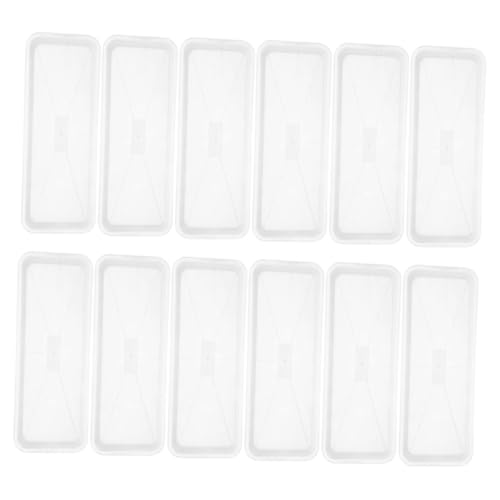 Toyvian 12 Stücke Kunststoff Tablett Blumentopf Pflanze Garten Topf Basen Ablauf Topf Untertassen Große Kindergarten Fenster Tabletts Tropf Tablett Bonsai Tablett Weiß Pp von Toyvian