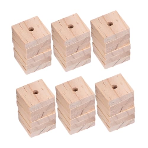 Toyvian 120stücke Holz Kaublöcke Für Vögel Papageien Spielzeug Zerkleinern Beißchips Vogelkäfig DIY Heimwerker Material Naturbelassen Vorrat Basteln Kleintiere von Toyvian