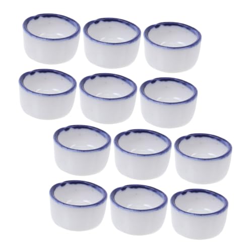Toyvian 12Stücke Mini Keramik Wasserschalen Für Reptilien Platzsparende Trinkschalen Für Spinnen Und Kleine Haustiere Zu Reinigen Design Für Terrarien von Toyvian