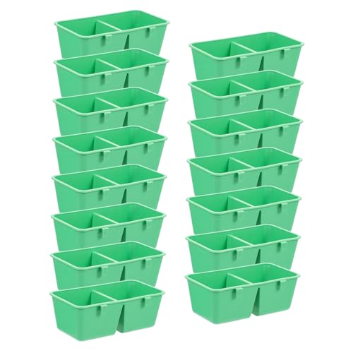 Toyvian 15Stücke Vogelfutterschüssel Teilig Spritzwassergeschützt Für Papageien Und Tauben Einfache Reinigung Für Vogelkäfigzubehör von Toyvian