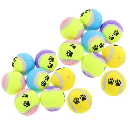 Toyvian 16 Stück Teiliges aus Unzerstörbare Bälle für Kleine Interaktive Trainingsbälle mit Buntem Design für Beschäftigung Zufällige Zufällige Farbe von Toyvian
