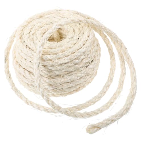 Toyvian 1Rolle Katzenkratzseil aus Sisal Langlebiges DIY Katzenkratzerseil für Katzenmöbel und Kratzbäume und Verschleißfest Basteln und Reparieren Toyvian 1Rolle Katzenkratzseil aus Sisal Langlebiges DIY Katzenkratzerseil für Katzenmöbel und Kratzbäume und Verschleißfest Basteln und Reparieren von Toyvian