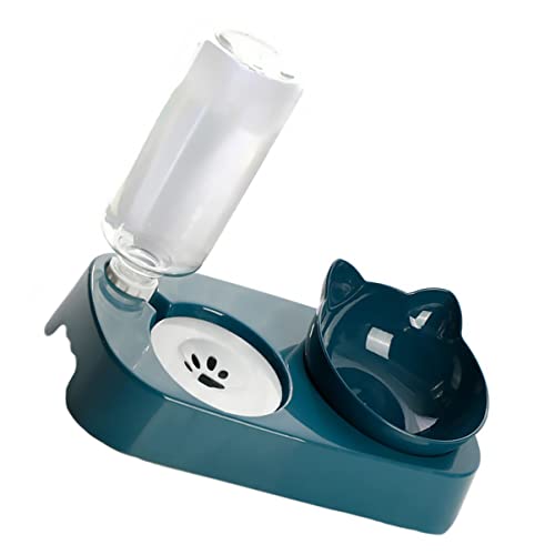 Toyvian 1Satz Automatischer Wasserspender für Katzen mit Rutschfestem Boden und Langsamer Futterschale Hochwertiger Pet Futterautomat Lösung zur Feuchtigkeitsversorgung und Gesunden von Toyvian