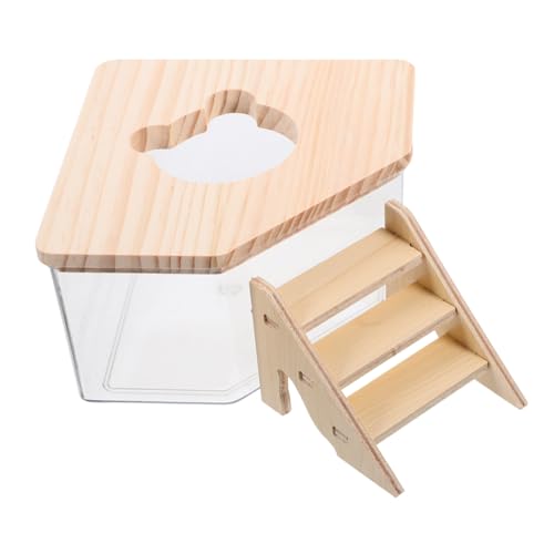 Toyvian 1Satz Hamster Badezimmer Große Transparente Sandbadebox für Kleine Haustiere Multifunktional als Toilette und Sandbad zu Reinigen Teiliges für Hamster Toyvian 1Satz Hamster Badezimmer Große Transparente Sandbadebox für Kleine Haustiere Multifunktional als Toilette und Sandbad zu Reinigen Teiliges für Hamster von Toyvian
