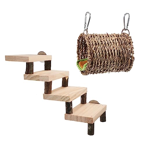 Toyvian 1Satz Hamster Kletterleiter und Warmes Nest für Chinchillas und Andere Kleintiere Platzsparendes und Schlafhfür Kreativität im Käfig Toyvian 1Satz Hamster Kletterleiter und Warmes Nest für Chinchillas und Andere Kleintiere Platzsparendes und Schlafhfür Kreativität im Käfig von Toyvian