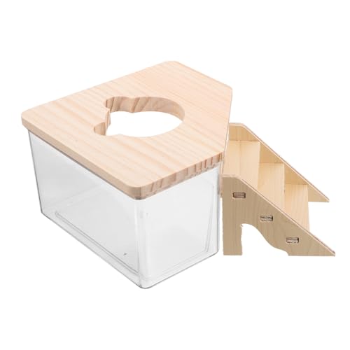 Toyvian 1satz Hamster Sandbad Mit Transparente - Für Kleintiere Leicht Zu Reinigen Multifunktional Als Bad Und Toilette Langlebig Und Spritzwassergeschützt Teiliges von Toyvian