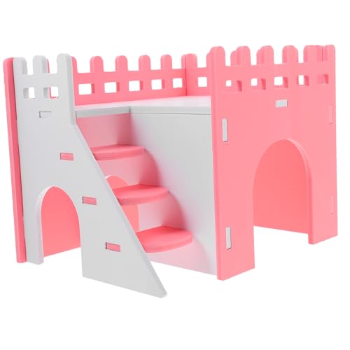 Toyvian 1Satz Hamsterhaus aus Versteckhaus für Kleintiere mit Rampe Sicheres und Geräumiges für Hamster und Meerschweinchen von Toyvian