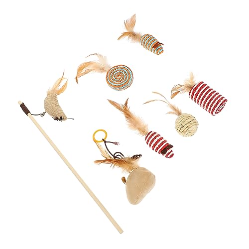 Toyvian 1Satz Interaktives Kätzchen Teiliges Katzenspielzeug mit Katzenangel und Lustigem Zubehör Strapazierfähige Materialien Fördert für Ihre Toyvian 1Satz Interaktives Kätzchen Teiliges Katzenspielzeug mit Katzenangel und Lustigem Zubehör Strapazierfähige Materialien Fördert für Ihre von Toyvian