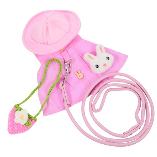 Toyvian 1Satz Kleintier Kostüm Kaninchengeschirr mit Verstellbarer Leine Tragetasche und Hut für Haustier Ausflüge und Fotoshootings für Frettchen Toyvian 1Satz Kleintier Kostüm Kaninchengeschirr mit Verstellbarer Leine Tragetasche und Hut für Haustier Ausflüge und Fotoshootings für Frettchen von Toyvian