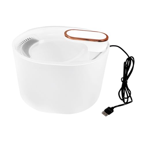 Toyvian 1satz Automatischer Katzen Und Hundetrinkbrunnen Elektrischer Wasserspender Aus Langlebigem Material Leise Pumpe Mit Wasserzirkulation Und -warnlicht Für Haustiere von Toyvian