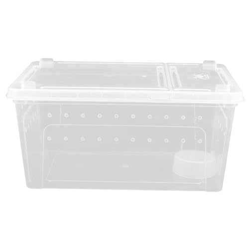 Toyvian 1Satz Reptilien Zuchtbox Hochtransparente Futter und Transportbox für Spinnen Geckos Schlangen Teilig Langlebig für Haustiere von Toyvian