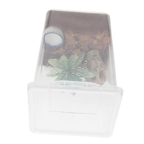 Toyvian Transparente Futterbox für Springspinnen Kunststoff Spinnenkäfig Zuchtbox für Reptilien Interaktives Terrarium Haustier Zubehör für Insekten Toyvian Transparente Futterbox für Springspinnen Kunststoff Spinnenkäfig Zuchtbox für Reptilien Interaktives Terrarium Haustier Zubehör für Insekten von Toyvian