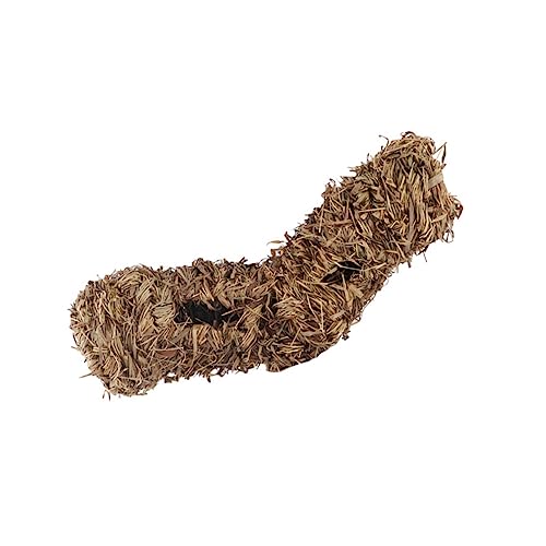 Toyvian 1Stück Dekoratives Tunnelspielzeug für Kleintiere Stroh Nest für Hamster und Meerschweinchen aus Natürlichen Materialien mit Einfachem Zugang für Training von Toyvian