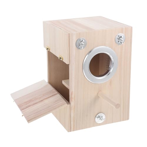 Toyvian 1Stück Holz Vogelzuchtbox Kreativer Vogelinkubator für Zucht und Aufzucht von Vögeln aus Hochwertigem Holz Langlebig und Sicher für Beobachtung von Vögeln Ihrem Toyvian 1Stück Holz Vogelzuchtbox Kreativer Vogelinkubator für Zucht und Aufzucht von Vögeln aus Hochwertigem Holz Langlebig und Sicher für Beobachtung von Vögeln Ihrem von Toyvian
