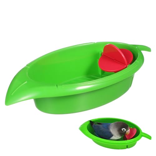 Toyvian 1Stück Papagei Dusche Wanne Hochwertige Vogelbadewanne für Papageien und Kleine Vögel Sicheres Badezubehör für Komfortables Badeerlebnis Rosig Grün Toyvian 1Stück Papagei Dusche Wanne Hochwertige Vogelbadewanne für Papageien und Kleine Vögel Sicheres Badezubehör für Komfortables Badeerlebnis Rosig Grün von Toyvian