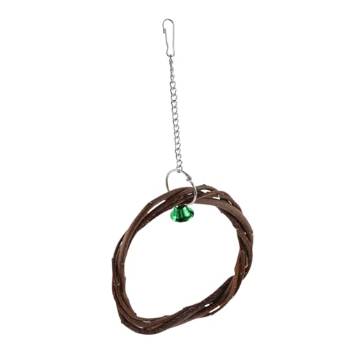 Toyvian 1Stück Papagei mit Geflochtenem Rattan Ring Vogel Schaukel für Kleine Beißspielzeug für Sittiche und Nymphensittiche Langlebig und für Vogelkäfige Toyvian 1Stück Papagei mit Geflochtenem Rattan Ring Vogel Schaukel für Kleine Beißspielzeug für Sittiche und Nymphensittiche Langlebig und für Vogelkäfige von Toyvian