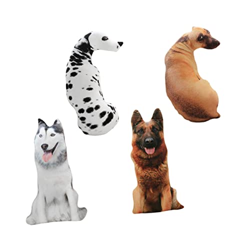 Toyvian 1stk Wurfskissen des Hundes 3D Simulationshundekissen 3D-hundekissen 3D-tierspielzeug Langes Katzenkissen Langer Katzenplüsch Plüschkissen Pompones De Porristas Büro Körper Sharpei von Toyvian