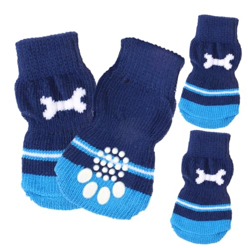 Toyvian 2 Paare rutschfeste Hundesocken aus Baumwolle Pfotenfreundlich Warm für Kleine Hunde Schützend Glatten Böden für Drinnen und Draußen Pflegeleicht und Langlebig Toyvian 2 Paare rutschfeste Hundesocken aus Baumwolle Pfotenfreundlich Warm für Kleine Hunde Schützend Glatten Böden für Drinnen und Draußen Pflegeleicht und Langlebig von Toyvian