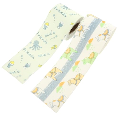 Toyvian 2 Rollen Hamster Laufrad Nagel Schleifband Selbstklebende Nagelpflegebänder für Kleintiere Langlebiges Verschleißfestes Sandband zur Nagelpflege Am Nagerspielzeug und Laufrad von Toyvian