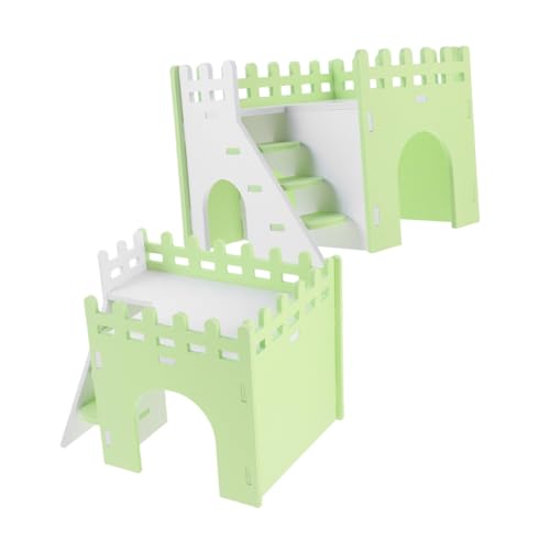 Toyvian 2 Sätze Hamster Versteck Haus PVC Hideaway Sicher Glatt Robust Schlaf und Spielplatz für Hamster Chinchilla Igel Kleintiere von Toyvian