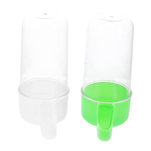 Toyvian 2 Stück Automatischer Vogelfutterspender Spill Futter und Wasserversorgung für Papageien und Kleine Vögel Design für Vogelkäfige Einfach zu Reinigen und Toyvian 2 Stück Automatischer Vogelfutterspender Spill Futter und Wasserversorgung für Papageien und Kleine Vögel Design für Vogelkäfige Einfach zu Reinigen und von Toyvian