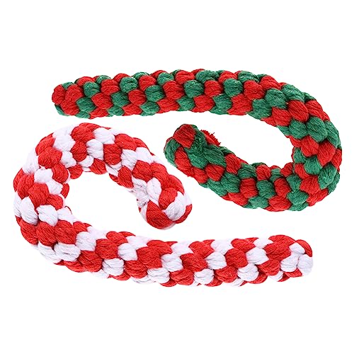 Toyvian 2 Stück Baumwollseil Zuckerstangenform Weihnachtskauspaß für Zahnpflege und Beschäftigung Robust und Strapazierfähig Langeweile und Zerstörerisches Verhalten Toyvian 2 Stück Baumwollseil Zuckerstangenform Weihnachtskauspaß für Zahnpflege und Beschäftigung Robust und Strapazierfähig Langeweile und Zerstörerisches Verhalten von Toyvian