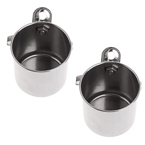 Toyvian 2 Stück Edelstahl Futter Wassernapf für Papageien und Kleine Vögel Langlebig Klammerbar Leicht zu Reinigen Stabiler Vogelkäfig Futterspender Zubehör Toyvian 2 Stück Edelstahl Futter Wassernapf für Papageien und Kleine Vögel Langlebig Klammerbar Leicht zu Reinigen Stabiler Vogelkäfig Futterspender Zubehör von Toyvian