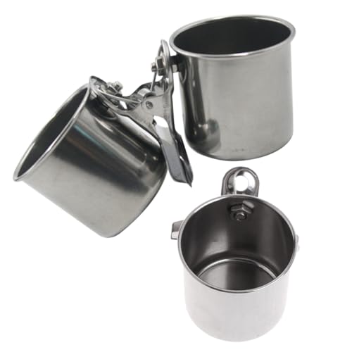 Toyvian 2 Stück Edelstahl Vogelfutternapf mit Befestigungsklammer Futter Wasserbecher für Papageien und Kleine Vögel Leicht zu Reinigen Robust und Praktisch für Vogelkäfig Zubehör Toyvian 2 Stück Edelstahl Vogelfutternapf mit Befestigungsklammer Futter Wasserbecher für Papageien und Kleine Vögel Leicht zu Reinigen Robust und Praktisch für Vogelkäfig Zubehör von Toyvian