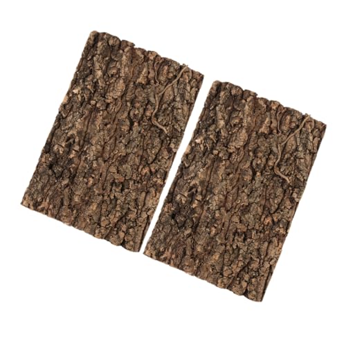 Toyvian 2 Stück Fütterungsbox Terrarium zubehör Reptilien-Terrarium-Hintergrund Fischtankdekoration Hintergrund des Reptiliengeheges kleines Terrariendekor Rinde Light Brown Toyvian 2 Stück Fütterungsbox Terrarium zubehör Reptilien-Terrarium-Hintergrund Fischtankdekoration Hintergrund des Reptiliengeheges kleines Terrariendekor Rinde Light Brown von Toyvian