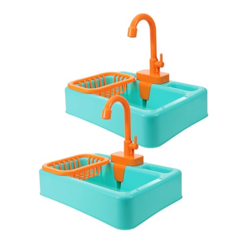 Toyvian 2 Stück Gemüsebeckenspielzeug Vogelkäfigbadezubehör Automatischer Vogelbadpool Vogeltränke Aus Kunststoff Vogelkäfigbadewanne Badewanne Von Vogel Dusche Plastik Light Green von Toyvian