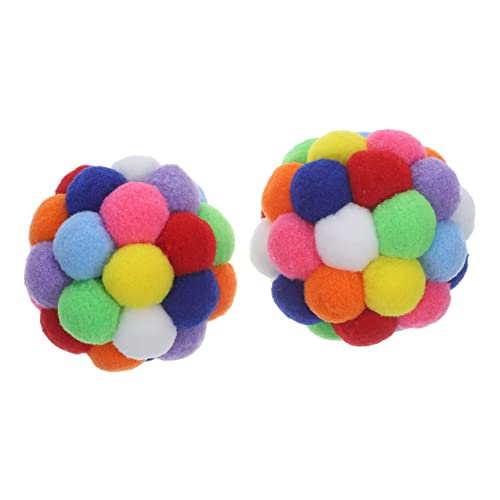 Toyvian 2 Stück Glockenball Katzenspielzeugbälle Intelligentes Katzenballspielzeug Haustierkätzchen Plüschspielzeug Kauender Katzenball Katzen Innenkatzen Spielzeugball Toyvian 2 Stück Glockenball Katzenspielzeugbälle Intelligentes Katzenballspielzeug Haustierkätzchen Plüschspielzeug Kauender Katzenball Katzen Innenkatzen Spielzeugball von Toyvian